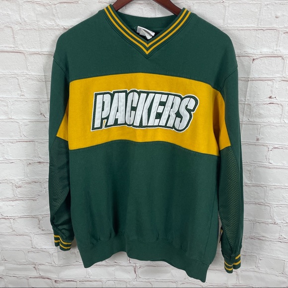 NFL Other - Vintage green v neck NFL packers sweatshirt
